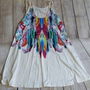 💟Feather Print Dress